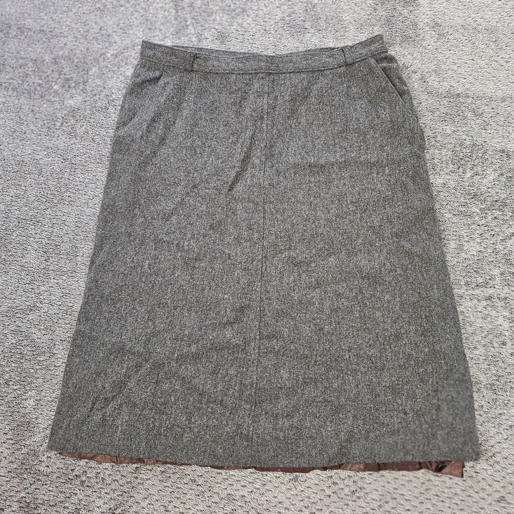VTG Wool A Line Skirt Womens‎ 8 Gray Koret Corporate Classic Business Tag 16